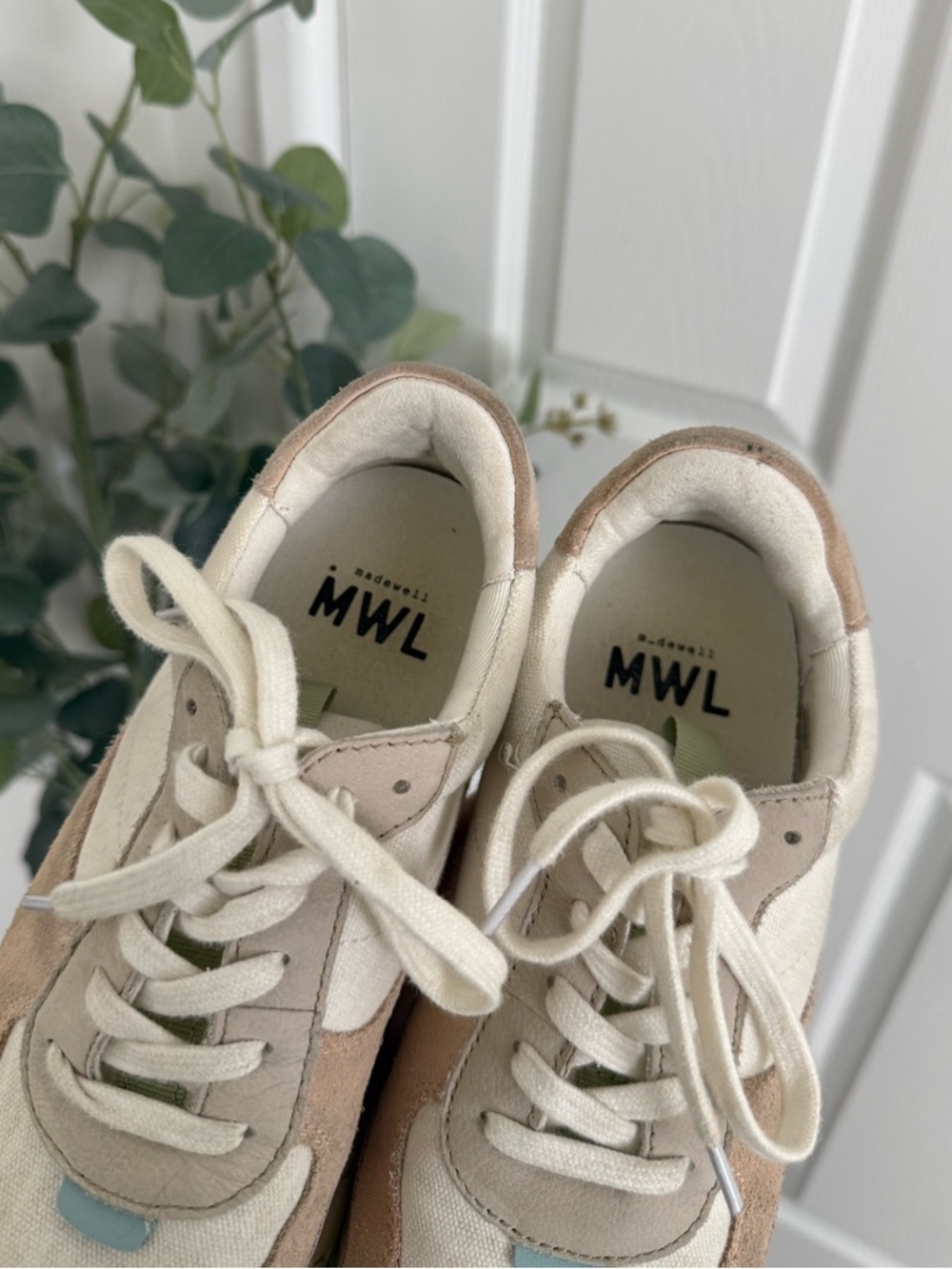 Women's Pastel Panel Runner Sneakers - Pink & White - Picture 6 of 9